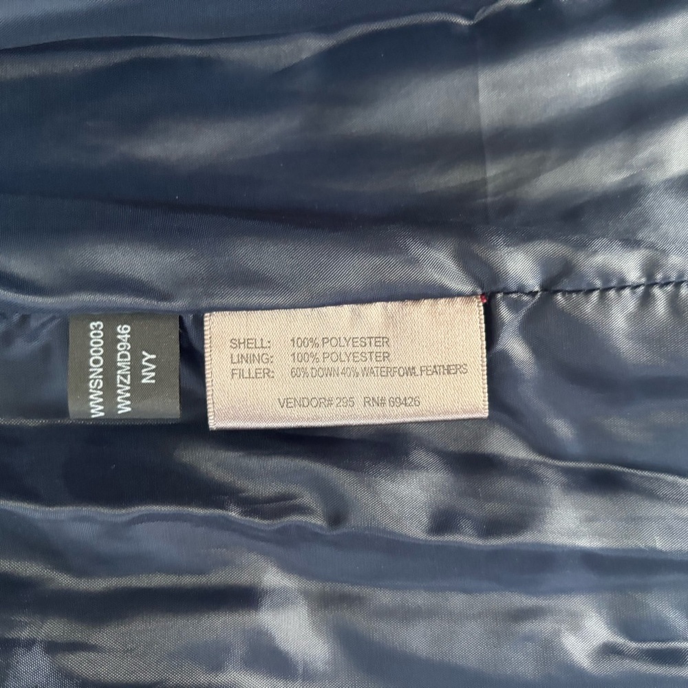 M. Julian Navy Blue Stylish Puffer Vest Women’s XL - Picture 5 of 7